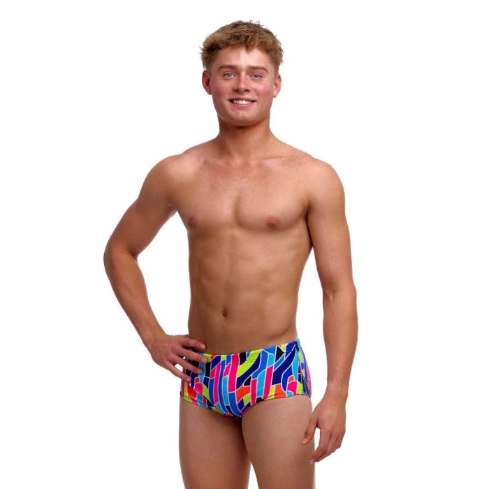 Boys Fault Lines Sidewinder Swim Trunks - Funky Trunks